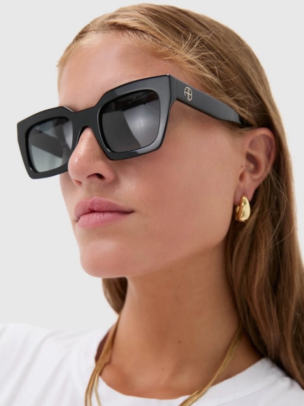 ANINE BING Indio Sunglasses in Black